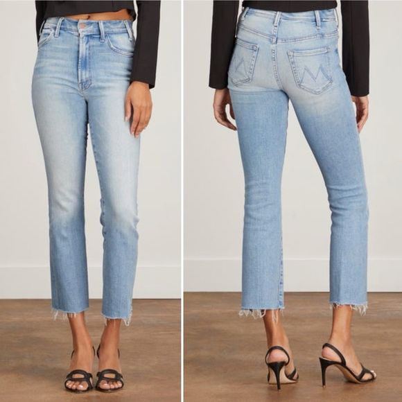 Mother Denim Au Revoir The Hustler Ankle Fray Flare Jeans Size 26 - Picture 4 of 15